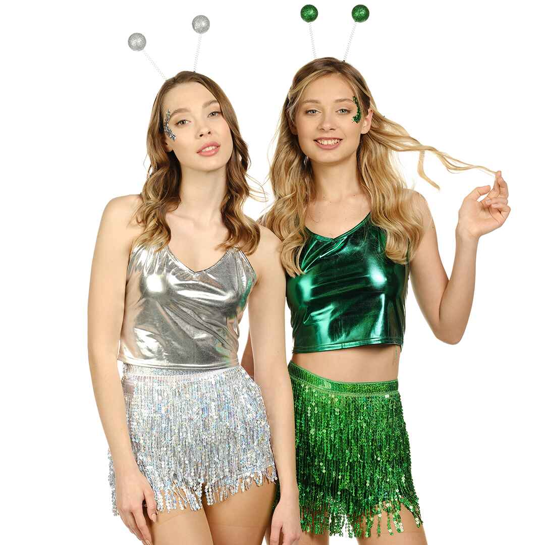 haloween cheap glowing alien head boppers holloween alien glasses ears