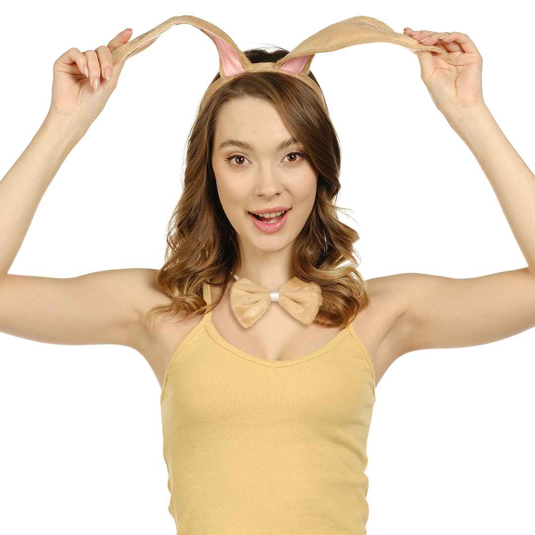 Lola and bugs bunny ears headband
