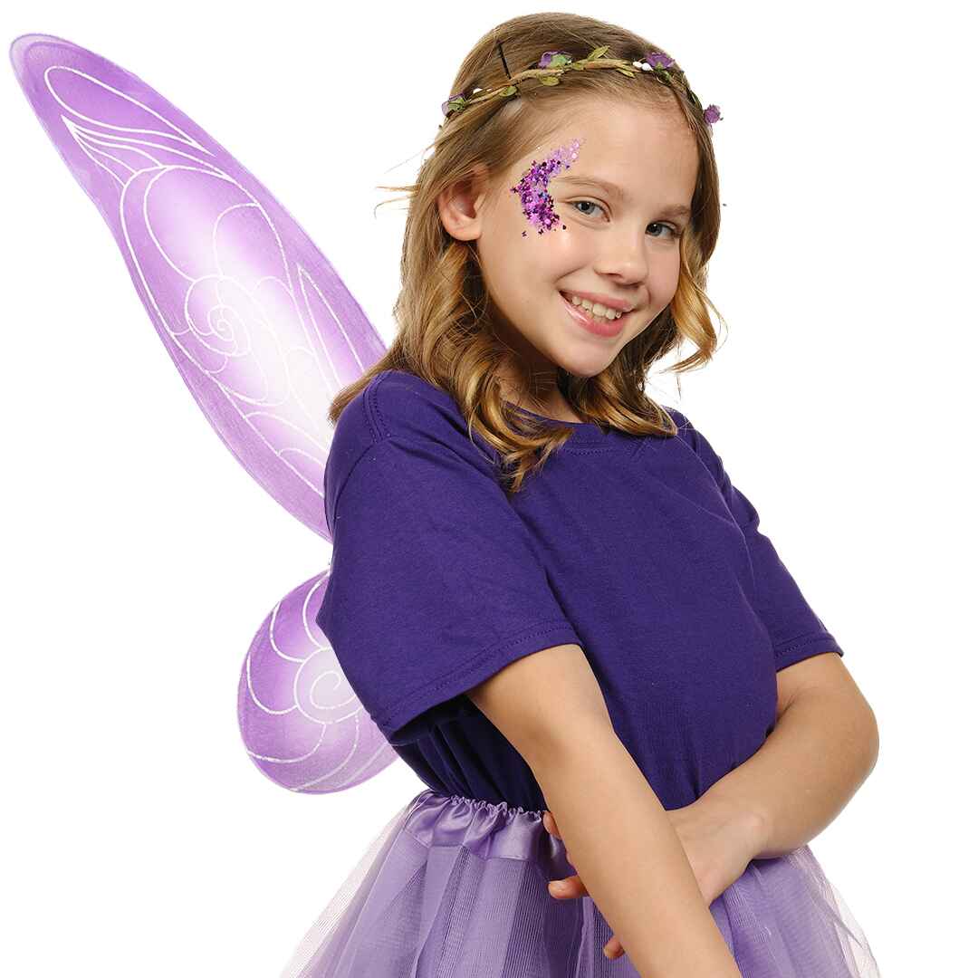 fairy wings delivery tomorrow winx club costume skirt purple fairy wings kids flora fairy costume