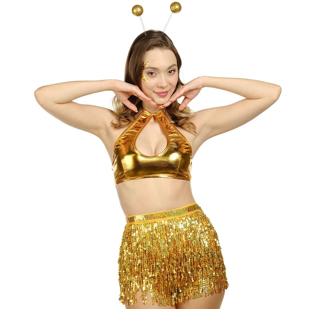 amscan intena accesories gold glassses costumes