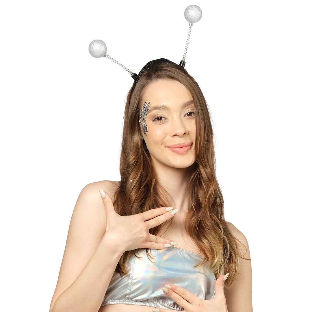 Halloween Cosplay Space Theme Alien Costume Party Accessories for Women, Girls, Adults & Kids