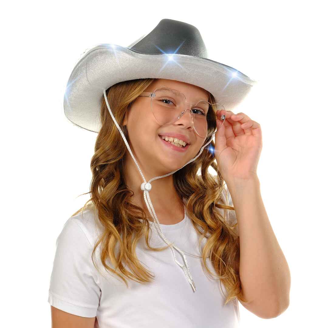 sparkle cowgirl hat white cowgirl hat fuzzy st patricks day cowboy hat white costume accessories