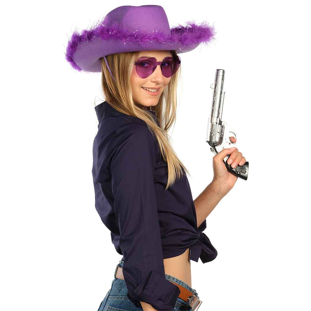 adult cowboy party funcpurpleible purple cowgirl hat with heart glasses cowgirl hat purple star cowgirl