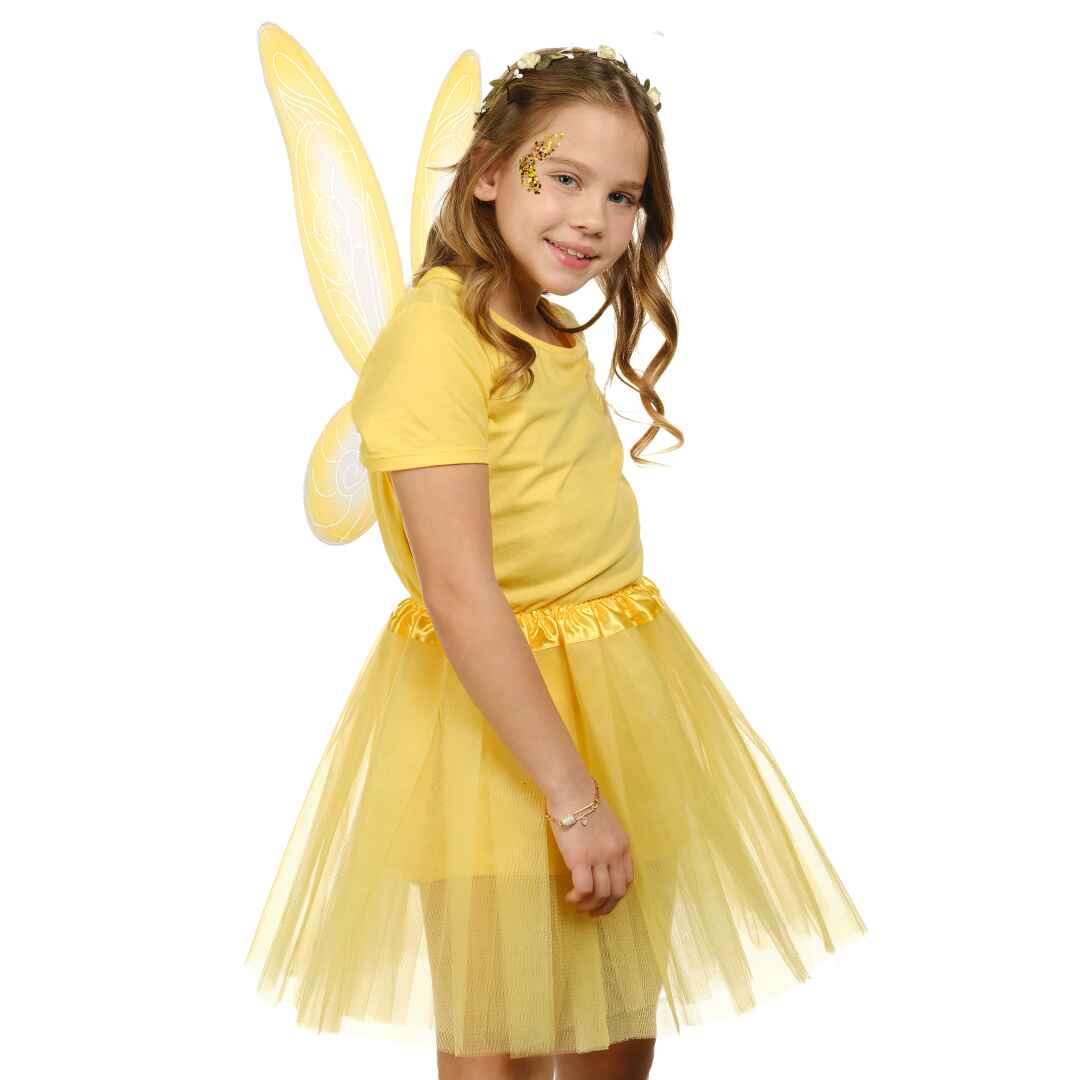 fairy wings delivery tomorrow winx club costume skirt gold fairy wings kids flora fairy costume