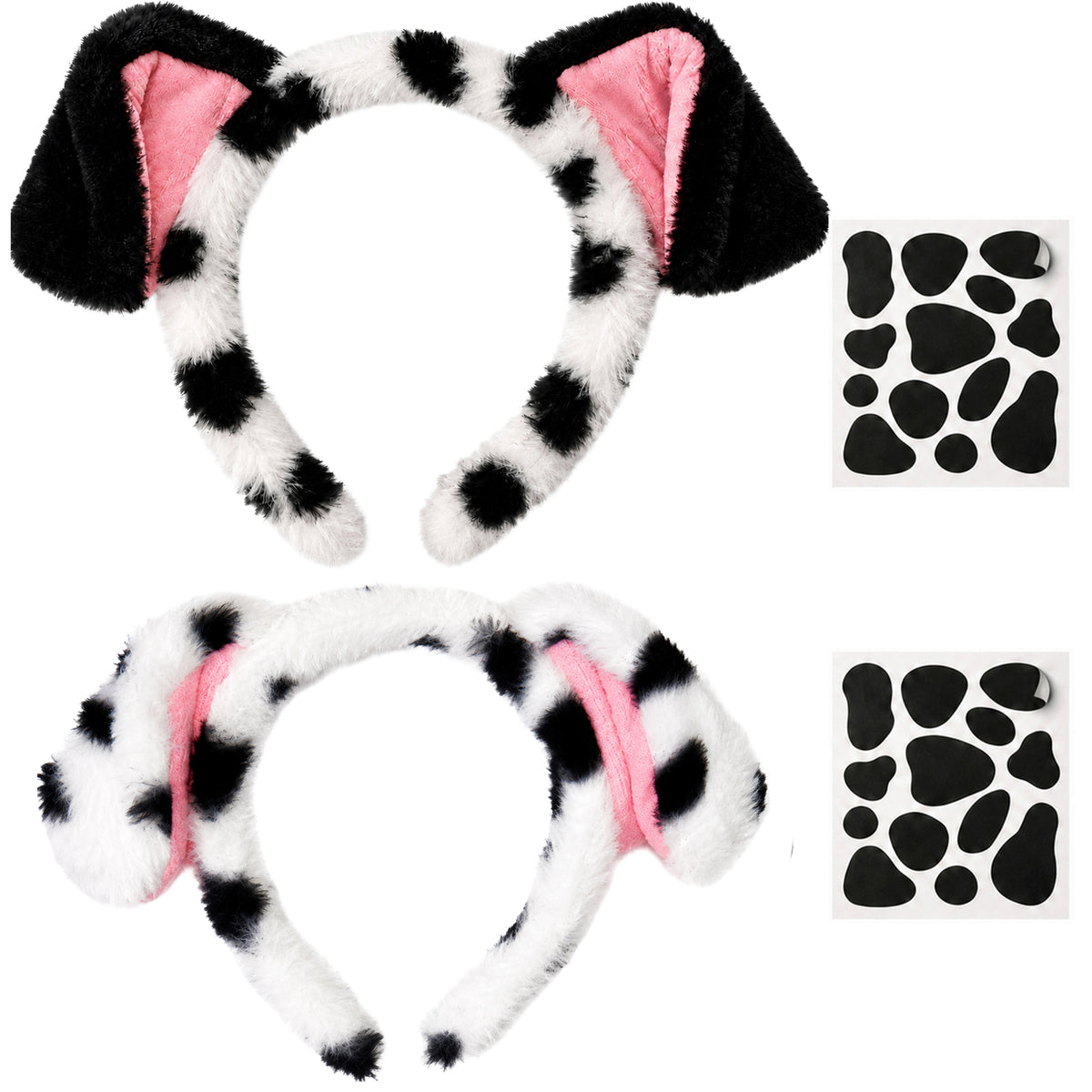Dalmatian Ears Headband Set for Two