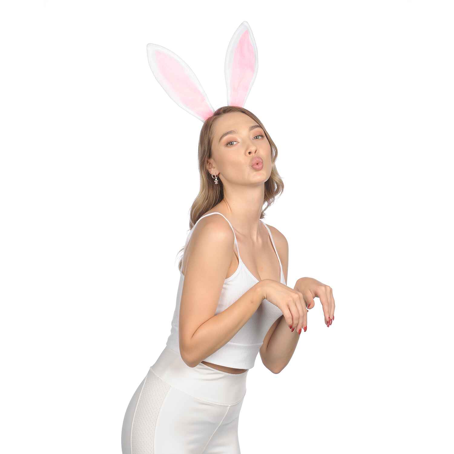 kids gray wire headbands hallowen party favors lola furry tail bowtie funny conejitas