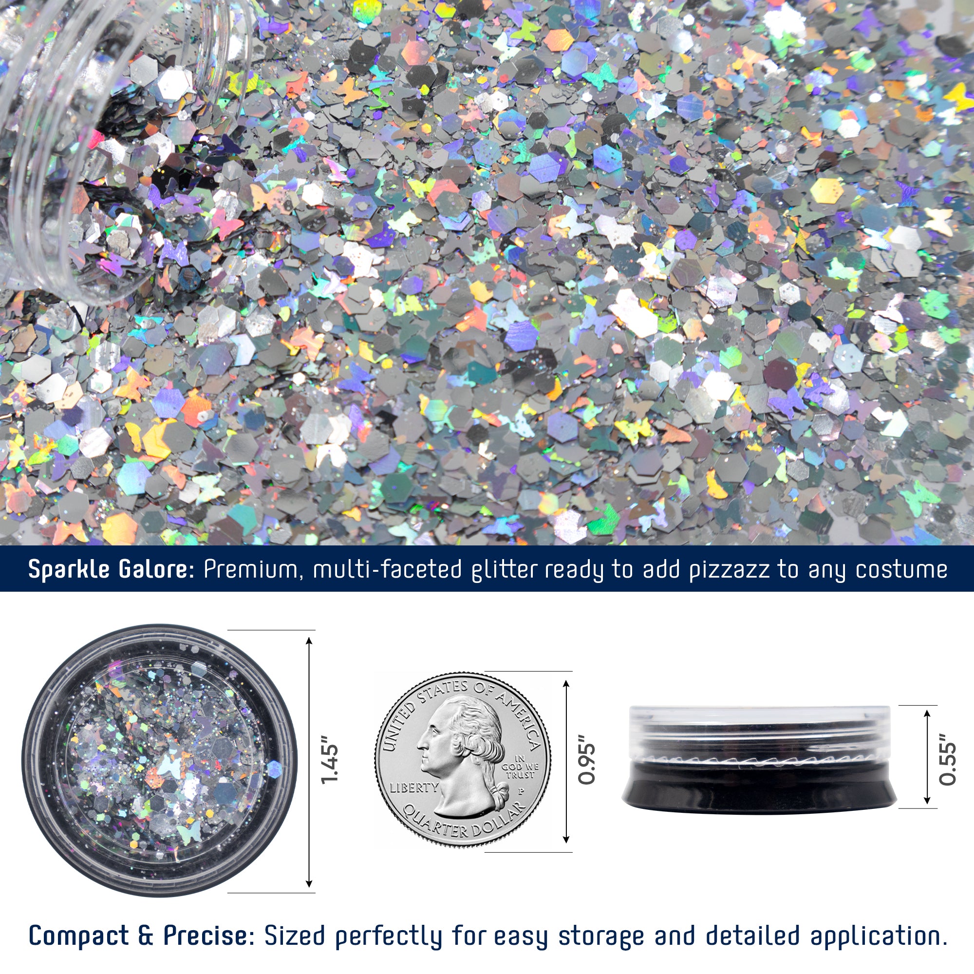 White Fairy Wings Set with Crown and Glitter - Perfect for Girls, Women, and Kids - Halloween Costume Cosplay Dress Up - FUNCREDIBLE