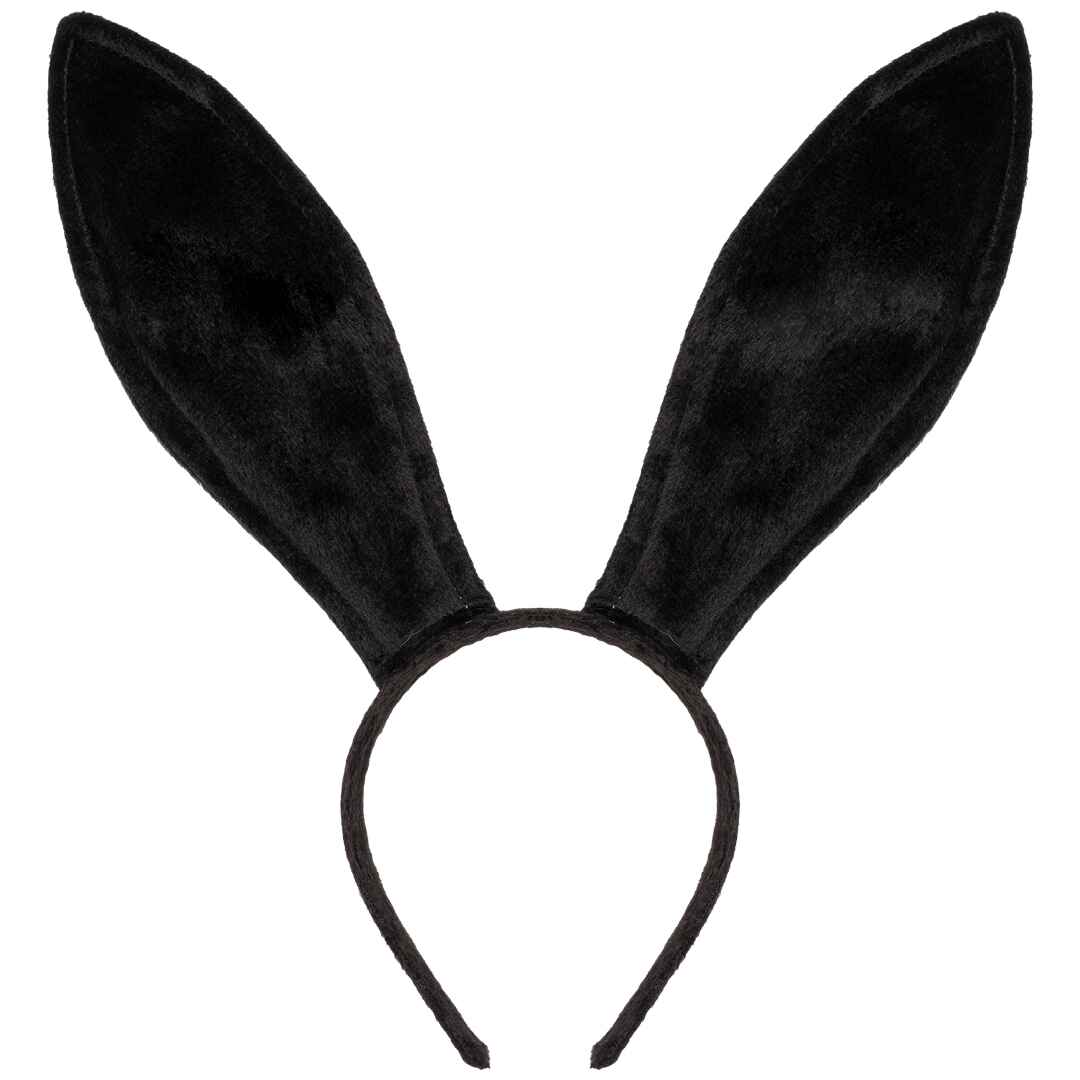black bunny ears headband costume play boy ears rabbit ears
