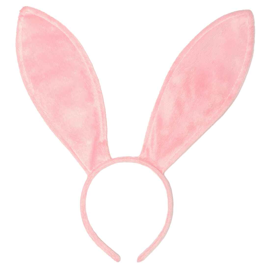 Sexy pink bunny ears headband costume play boy ears
