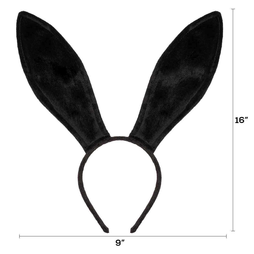 White Bunny Bendable Ears Headband Costume