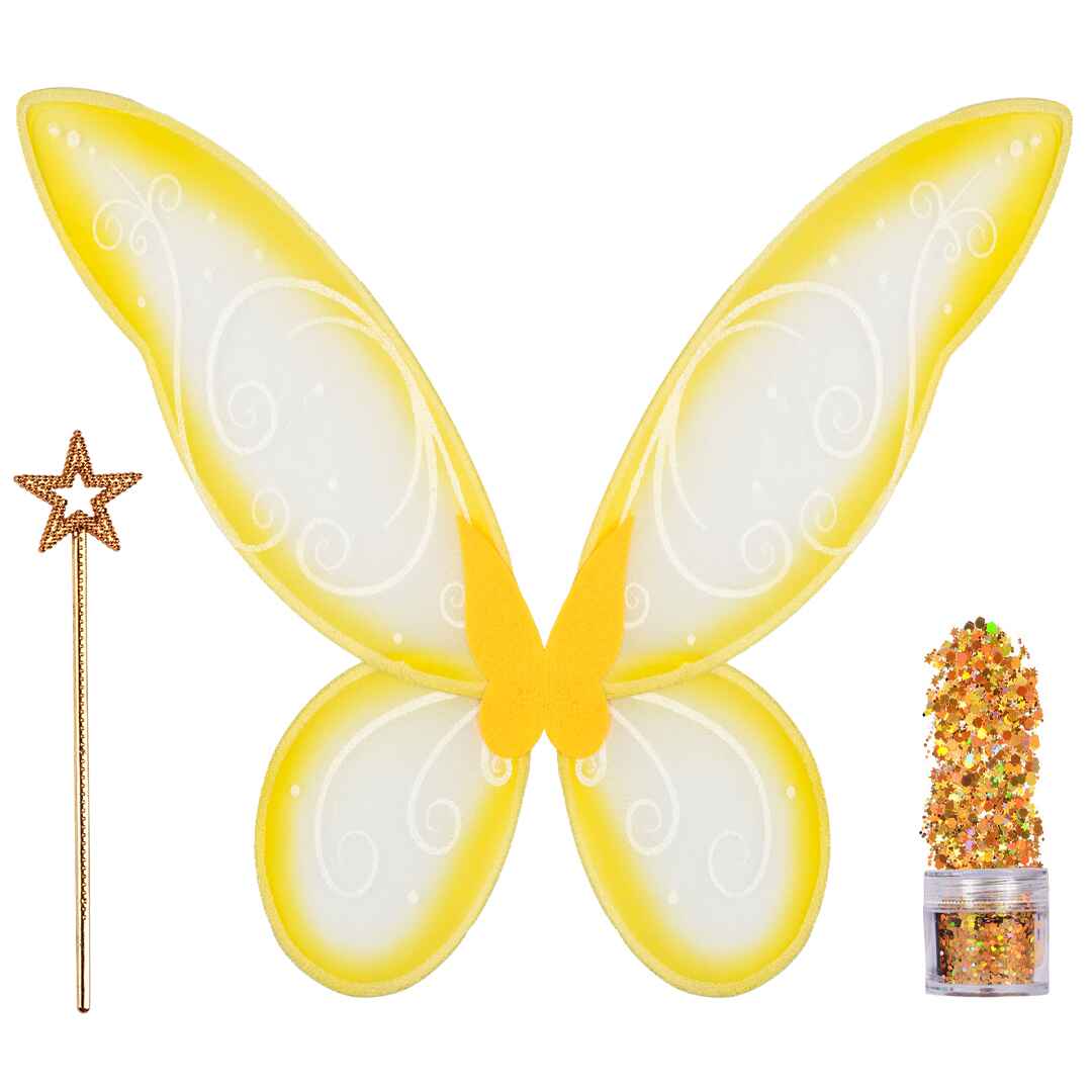 gold fairy wings for women tinkerbell costume wings and crown 