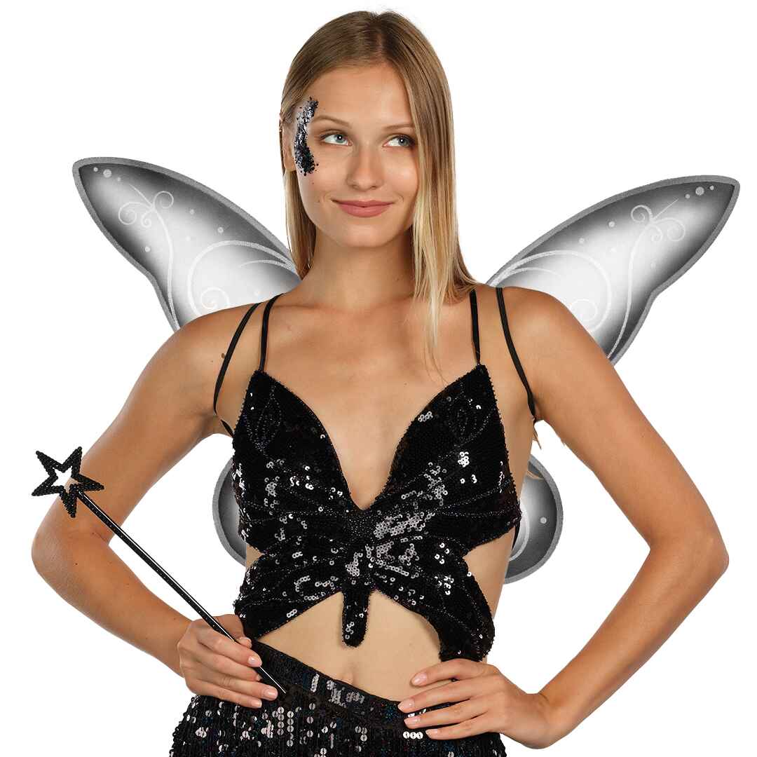 Fairy Crown with Fairy Glitter - Black Tooth Fairy Wings