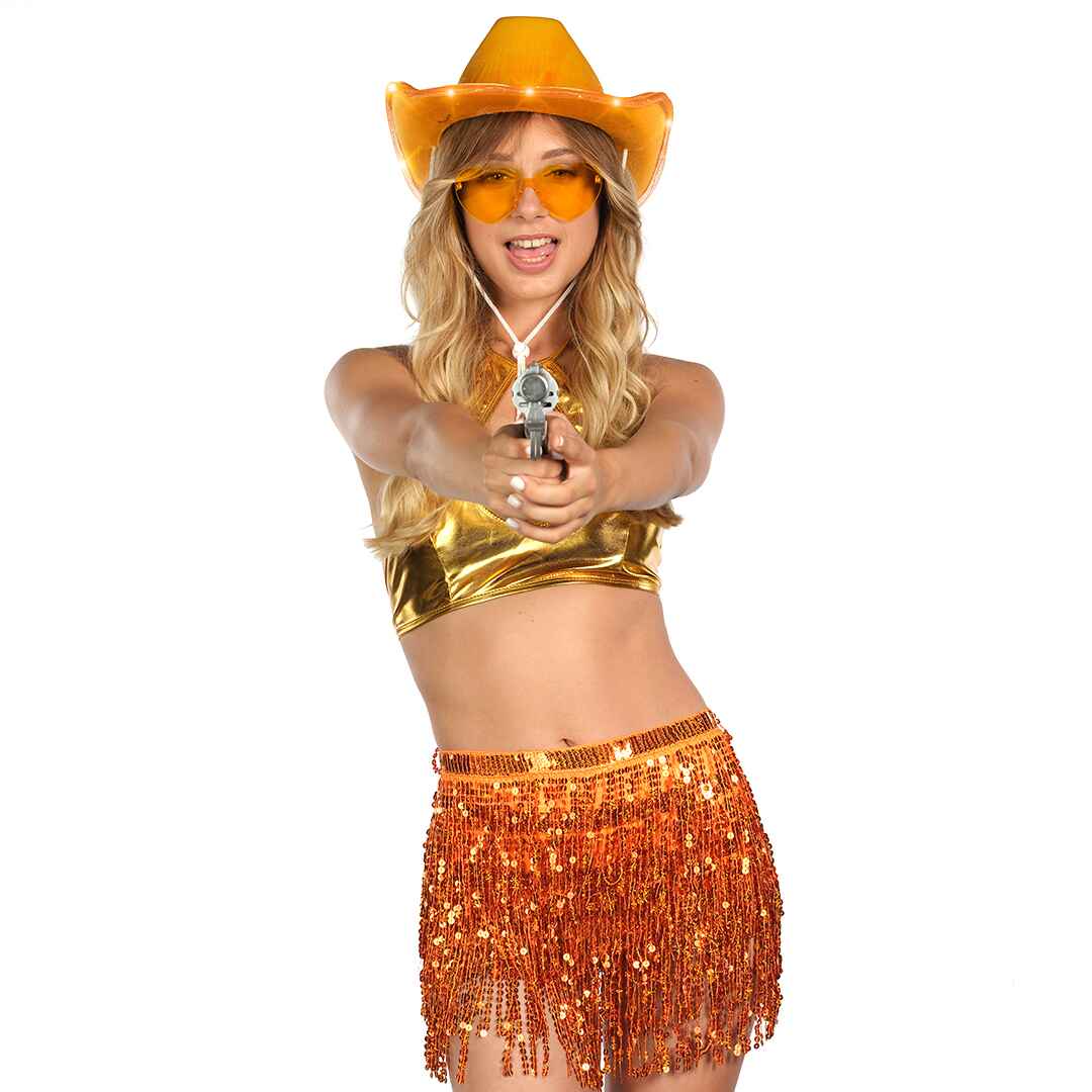 cowgirl hat orange fluffy cowboy hat with feathers cowgirl hat costume women princess cowgirl hat