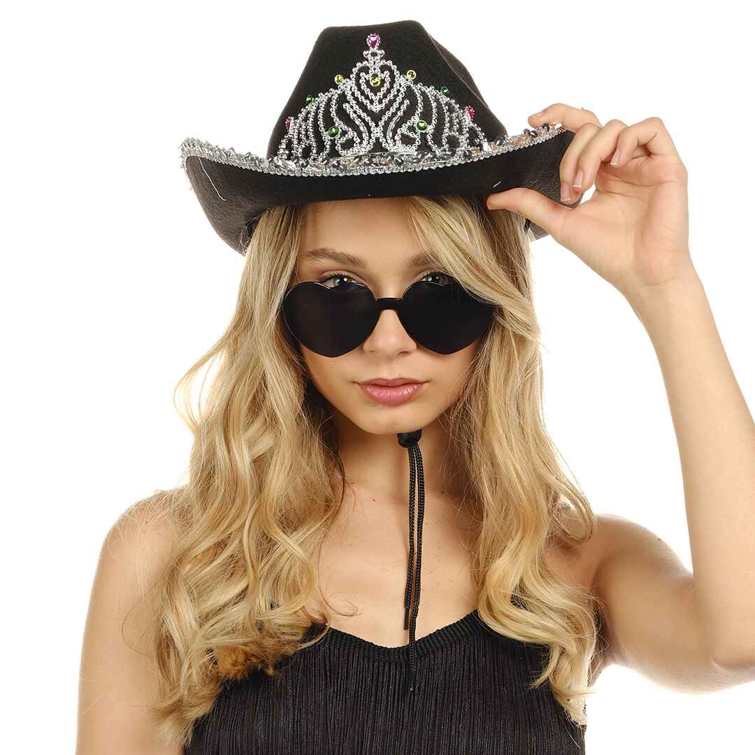 black Cowgirl Hat for women bride cowboy hat black cowgirl hat