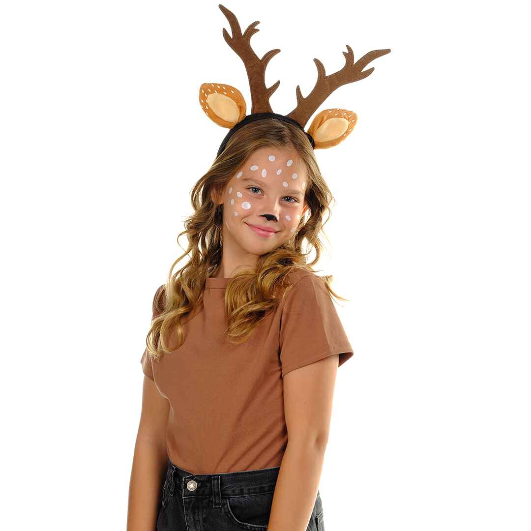 deer costume kids, realistic deer antler headband, deer antler headband for dogs, brown deer antler headband adult