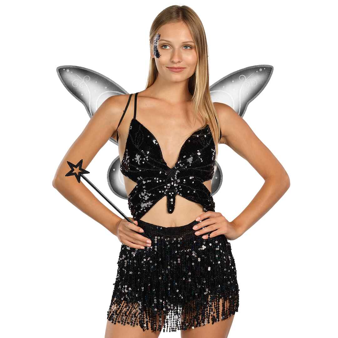 black fairy wings for women tinkerbell costume wings and crown
