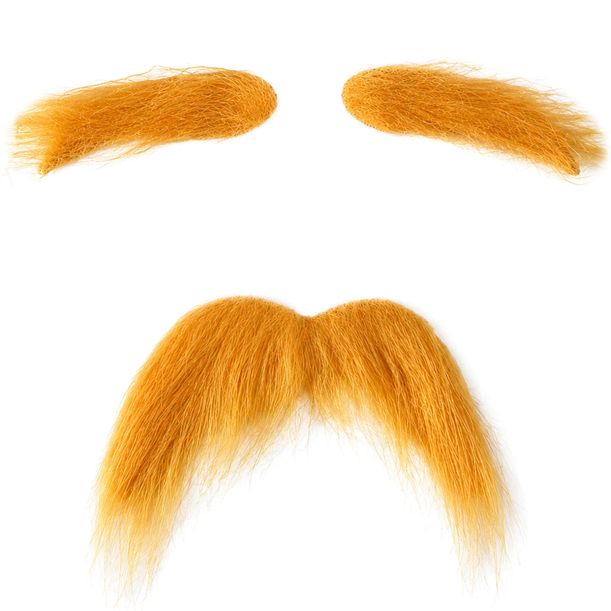 Orange Costume Mustache & Eyebrows Set