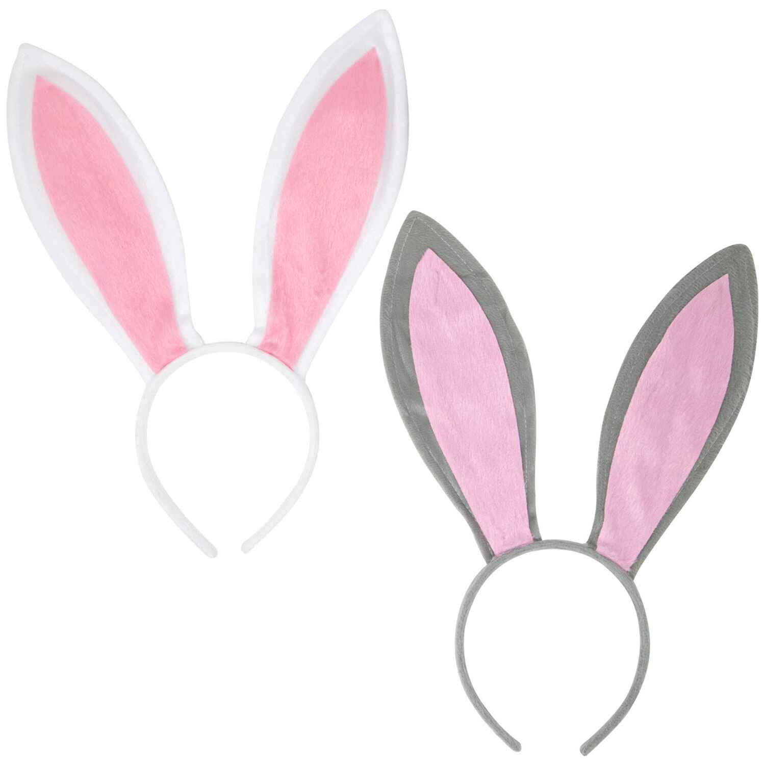 Funcredible Bunny Ears Headband - Plush Easter Rabbit Ears 