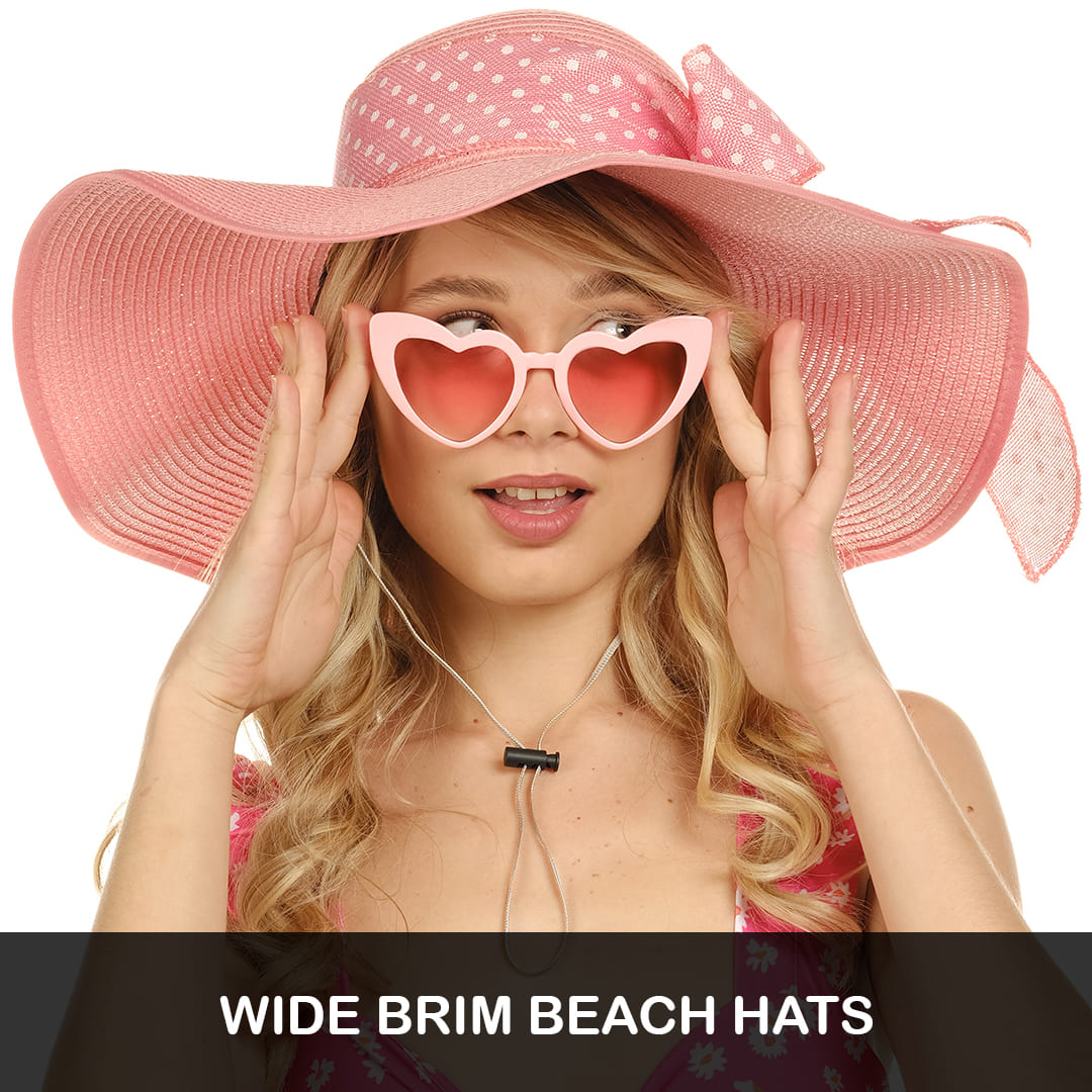 wide brim beach hats