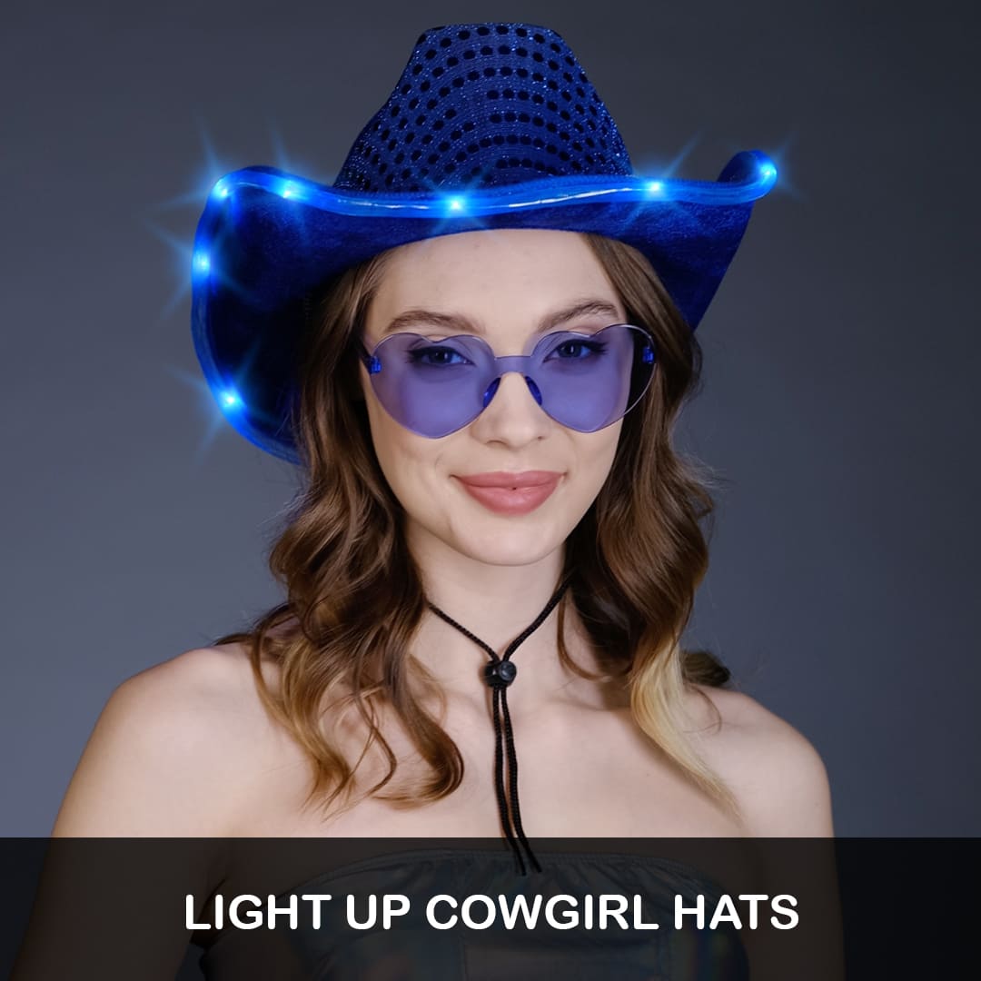 funcredible light up cowgirl hats
