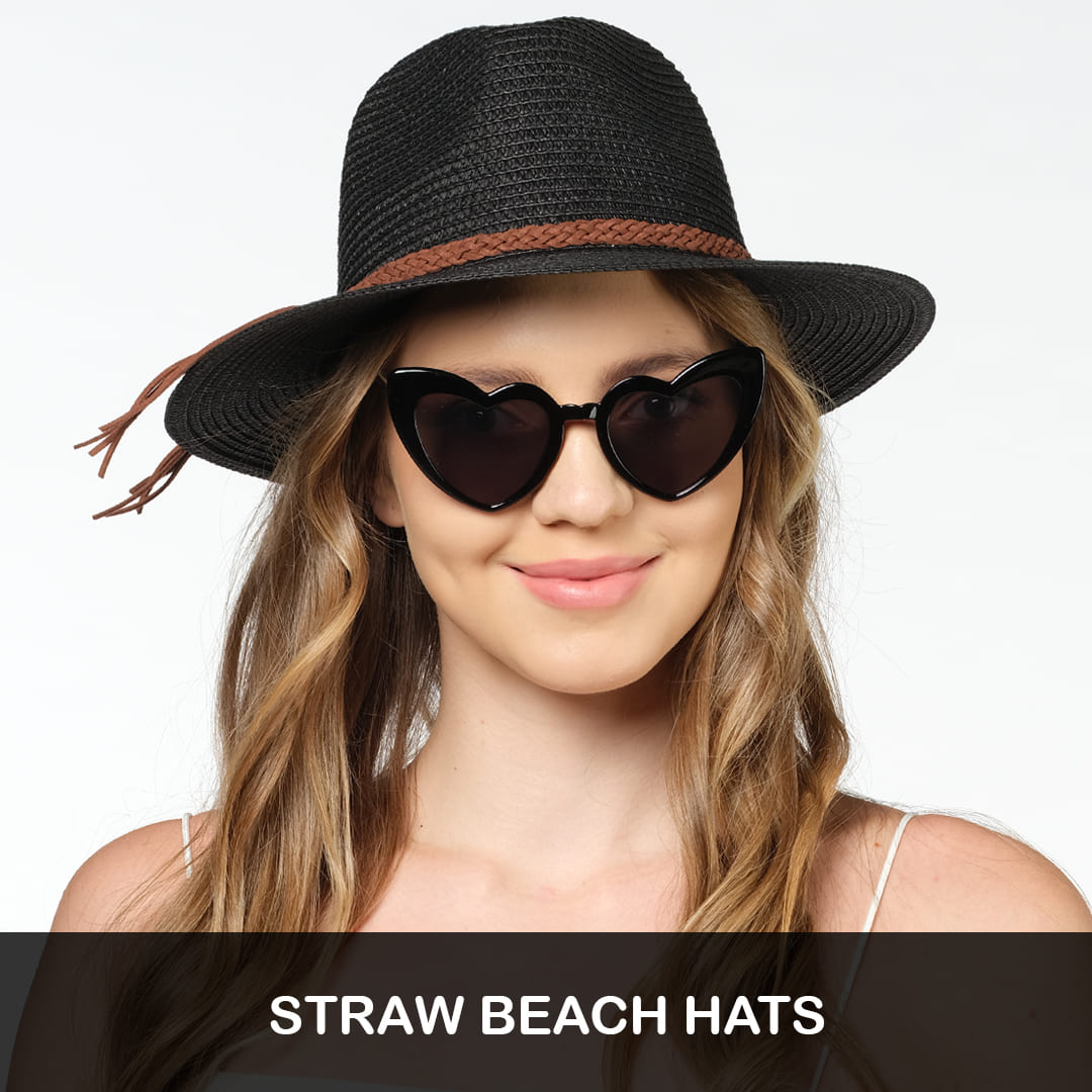 straw beach hats