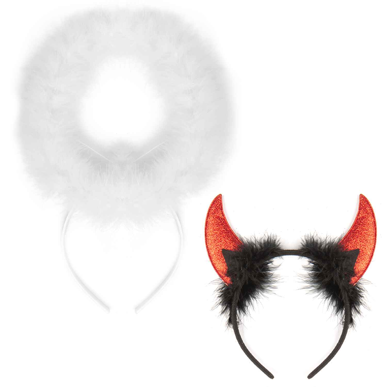 Halloween Devil Horns Ear Headband Angel Halo