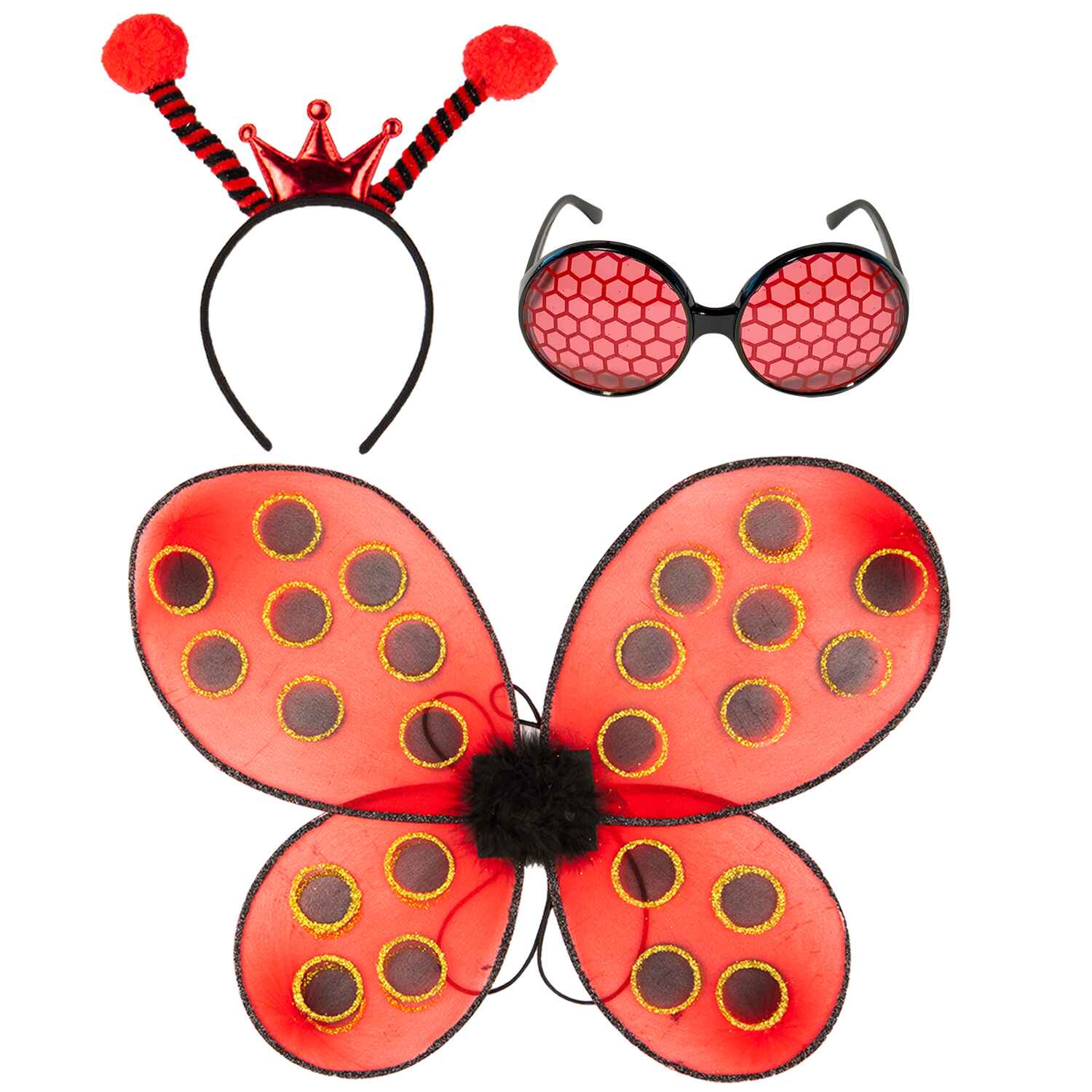 ladybug wings lady bug antenna headband 