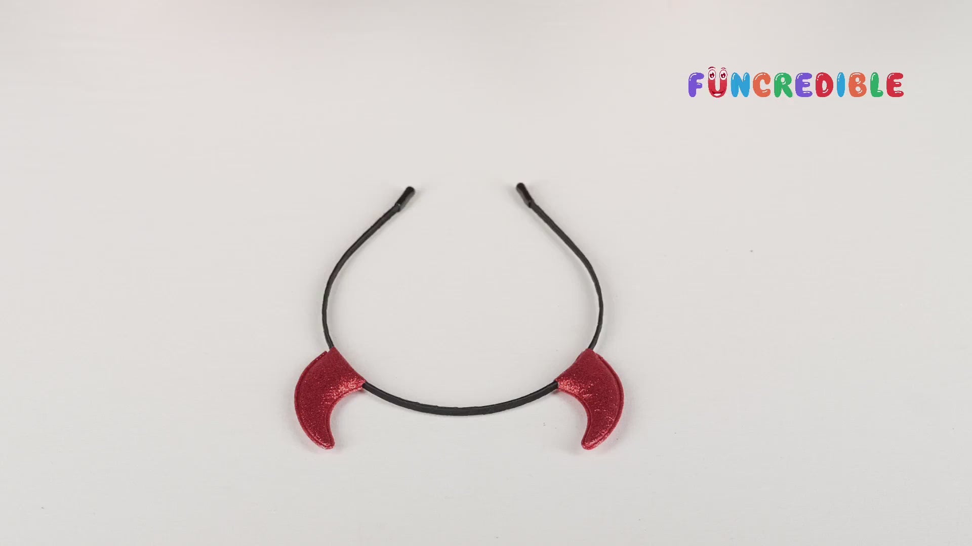 Funcredible Devil Horns Headband Glasses Set